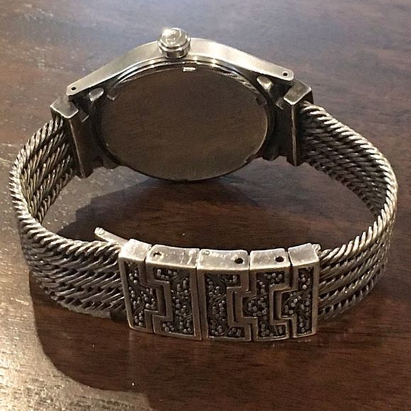 LOIS HILL Sterling Silver Pink Face Swiss Movement Watch RARE - Picture 11 of 16